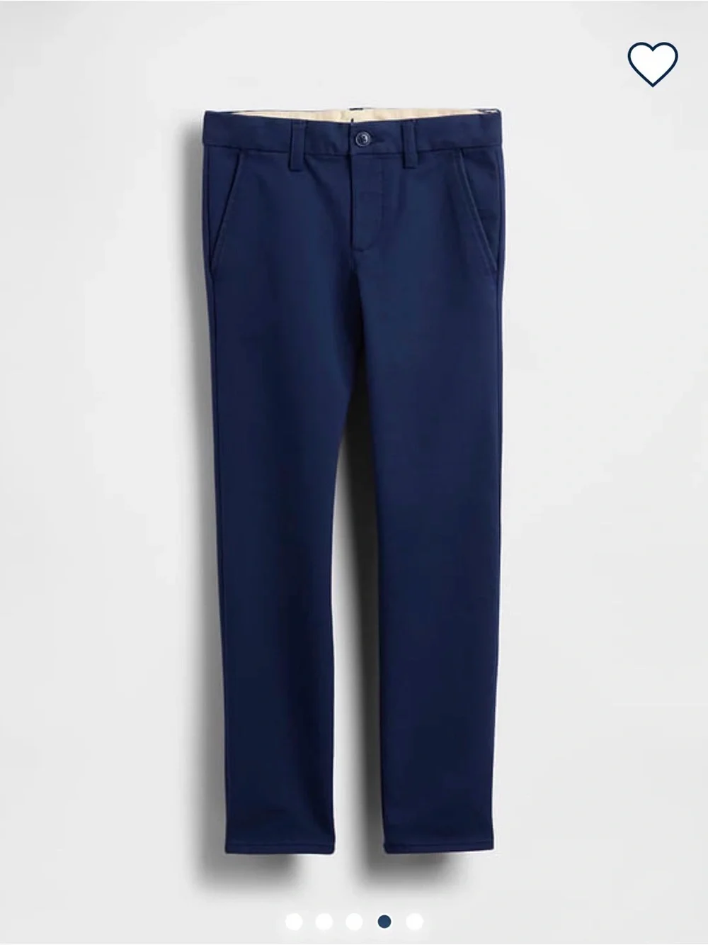 Gap NWT Boys uniform skinny navy khakis